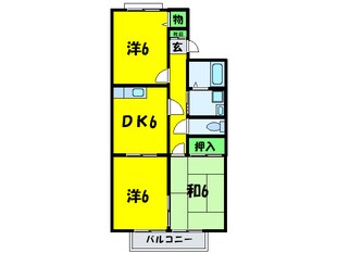 フレンディ北花田の物件間取画像